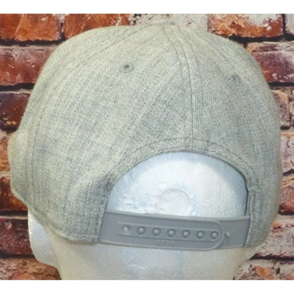 Golden Rhino Embroidered Grey Snapback Cap By Otto  One Size Fits Most - Picture 3 of 6